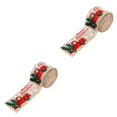 thumbnail image 2 of Moyic Cinta de Navidad de 5,5 yardas y 5cm, cintas de grogrén impresas para envolver regalos, decoración de boda, lazos para el pelo DIY color de cáñamo 2piezas Moyic CBP144555, 2 of 6