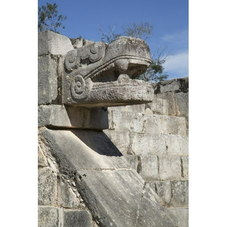 Platform of the Eagles and Jaguars, Chichen Itza, Yucatan, Mexico, North America Print Wall Art By Richard
