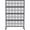 Black Circle, variant on QinaQin 1PC Metal Privacy Screen Outdoor,Freestanding Decorative Room Divider with Rust-Resistant Powder Coating,Black Stripe 1