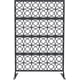 thumbnail image 3 of Historyli Panel Separador Exterior Metal Negro, Mampara Decorativa con Diseño Círculos, Anticorrosivo, 3 of 8