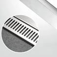 thumbnail image 5 of Rectangular Linear Shower Floor Drain Long Linear Drainage Channel Drain for Hotel Bathroom Kitchen Floor 20cm, 5 of 9