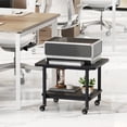 thumbnail image 2 of Giantex 2-Tier Printer Stand, Under Desk Rolling Printer Cart with 2 Storage Shelves, Mobile Machine Stand Storage Rack for Home Office, 2 of 10