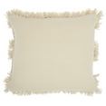 thumbnail image 2 of Mina Victory Life Styles Cotton Diamond Stripe Throw Pillow in Ocean Blue/Beige, 2 of 5
