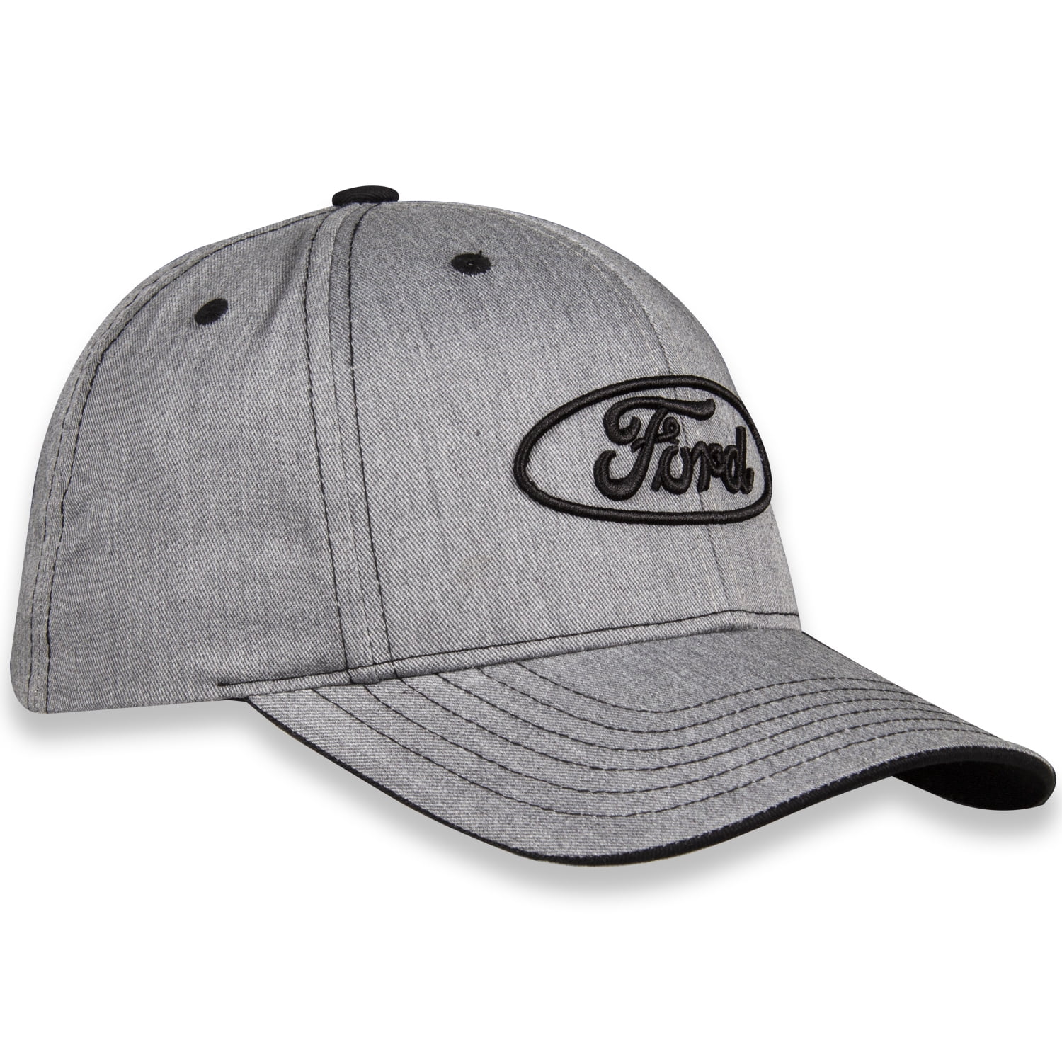 Ford Oval Heather Gray Cotton Hat - Adult