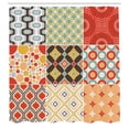 thumbnail image 2 of Ambesonne Colorful Shower Curtain, Vintage Abstract Shape, 69"Wx84"L, Multicolor, 2 of 4