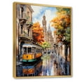 thumbnail image 2 of Designart "Colorful Streets Barcelona, Spain" Cityscapes Floater Framed Canvas Art Print, 2 of 7