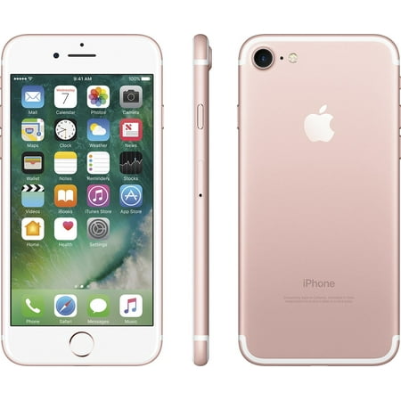 Refurbished Apple iPhone 7 32GB, Rose Gold - Unlocked (Best Offline Maps Iphone)