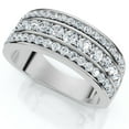 thumbnail image 2 of Pompeii 1Ct Men's Diamond Wedding Anniversary Ring 10k Gold Lab Grown (F/G,VS1-VS2), 2 of 7