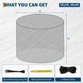 thumbnail image 2 of 5x5 ft Large Round Bale Hay Net for Horses - Heavy Duty Knotless Slow Feed Net with 2" Holes, for Cattle, Sheep, Livestock in Pastures, 2 of 7