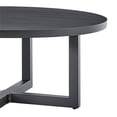 thumbnail image 4 of Armen Living Argiope Table Basse Ronde en Aluminium pour Patio Extérieur, Gris, 4 of 6