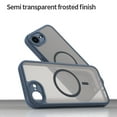 thumbnail image 2 of TECH CIRCLE for iPhone 16e Magnetic Case, Upgraded [Full Camera Protection] [Compatible with Magsafe] [Translucent Matte] Shockproof Protective Phone Case for iPhone 16e,Blue, 2 of 8
