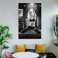 thumbnail image 6 of American Actress Jessica Alba Black And White Hot Poster Home Decor Poster Wall Art Hanging Picture Print Bedroom Decorative Painting Posters Room Aesthetic 12x18inch(30x45cm), 6 of 6