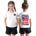 thumbnail image 6 of Grblisyd Girls 4th of July 250 Years America Shirt American Flag Crew Neck Tee Independence Day Short Sleeve Shirt for Kids 1-13 Years, 6 of 6