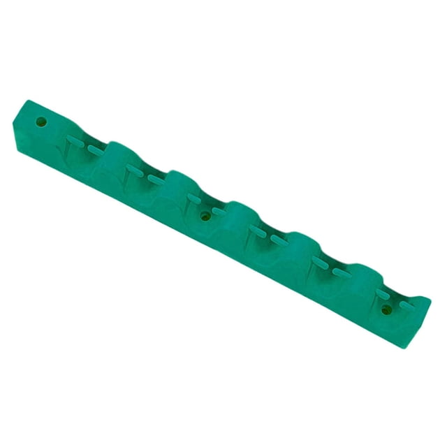 Soporte para tacos de billar de 6 agujeros para salas de juegos, ideal para aficionados al billar en casa. verde