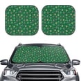 thumbnail image 2 of Saiise Milk Tea for Foldable Car Sun Shades (2-Pack) Offer Sun Protection with an Easy-fold Design for Convenient Windshield Shading-Small, 2 of 6