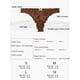 thumbnail image 5 of INSPIRAR CHIC Ropa interior de encaje para mujer de talla grande, de satén suave, con cintura media y volantes, color marrón claro, marrón, marrón oscuro, talla S, 5 of 6