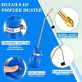 thumbnail image 3 of JJEAN-Diatomaceous Earth Powder Duster Bulb Duster Sprayer 4.6 oz with Long Copper Garden Powder Applicator Dispenser for Organic Gardening Agricultural Supplies(Blue), 3 of 4