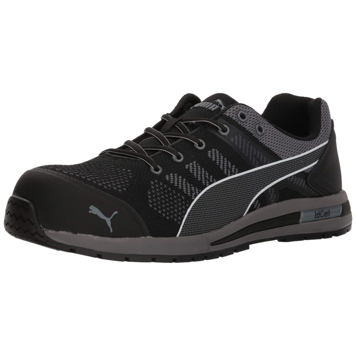 PUMA Safety Men's Elevate Knit Low Composite Toe ESD Work Shoe Black -  643165 ONE SIZE BLACK
