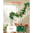 thumbnail image 5 of KFFKFF 9-Ft Artificial Christmas Garland with Lights, Festive Greenery Decoration Featuring Berries, Pine Needles, and Cones, Realistic Holiday Accent for Mantels and Fireplaces, 5 of 9