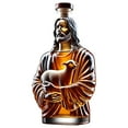 thumbnail image 2 of Jesus Novelty Wine Bottle, 2025 New Unique Jesus Statue Design Glass Wine Decanter Bottles, Bottle Home Decor Whisky Cabinet Decorations, Gift Idea for Alcohol Lover, 2 of 6