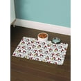 thumbnail image 2 of Santa Claus Hat Pattern Mat Rectangle - , White, Small, 2 of 3