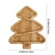 thumbnail image 3 of Bandeja Dividida con Forma de Árbol de Navidad - Plato de Servir de Madera de Bambú para Postres, Aperitivos y Fruta - Vajilla Beige de 28 X 22 Cm para Fiestas Navideñas, 3 of 6