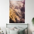 thumbnail image 4 of Mystic House Decor Wall Hanging Tapestry, Sunrise over Foggy Mystic Forest Summer Morning Time Wildlife Scenic Picture, Bedroom Living Room Dorm Accessories, 40 X 60 Inches, by Ambesonne, 4 of 5