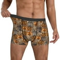 thumbnail image 3 of Men's Boxer Briefs, Fox tiger Pattern Soft Comfy Mens Underwear Boxer Briefs Breathable With Widen Waist, 3 of 7