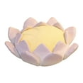 thumbnail image 2 of Cojín de suelo con forma de flor de loto, cojín para silla, cojín de felpa con forma de flor de loto morado m, 2 of 9