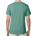 thumbnail image 2 of Hanes Men's Perfect-T Triblend T-Shirt, UPF 40+ Sun Protection, Soft Cotton Blend Tee, Green Clay Heather, L, 2 of 5