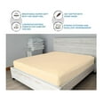 thumbnail image 7 of DNG Creations 5 Piece Zipper Sheet Set - Include (1 Elastic Fitted Sheet , 1 Base Sheet has Zipper, 1 Flat Sheet And 2 Pillowcase) 24 Inch Deep Pocket ( Solid Ivory - Queen ), 7 of 7
