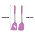 thumbnail image 3 of 2-Pack Silicone Spatulas for Nonstick Pans - Solid & Slotted Cooking Turners, High Heat Resistant Kitchen Utensils, for Eggs, Pancakes, Fish, Dishwasher Safe & BPA-Free, 3 of 9