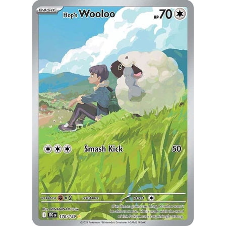 Pokemon Journey Together Illustration Rare Hop's Wooloo #170