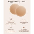 thumbnail image 4 of Grippy Not Sticky Nipple Covers - Cakes Reusable Non-Adhesive Nipple Pasties for Women - Silicone Strapless Bra, 4 of 10