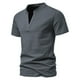 thumbnail image 1 of pstuiky camiseta de hombre, Suéter casual de manga corta con cuello en V y cuello en V para hombre camisas casuales para hombre xxl, 1 of 8