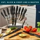 thumbnail image 3 of Juego de cuchillos Home Hero Kitchen de acero inoxidable con alto contenido de carbono, 20 piezas, 3 of 9