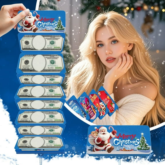 Christmas Gift Card Booklet Money Envelopes for Cash Christmas Gifts