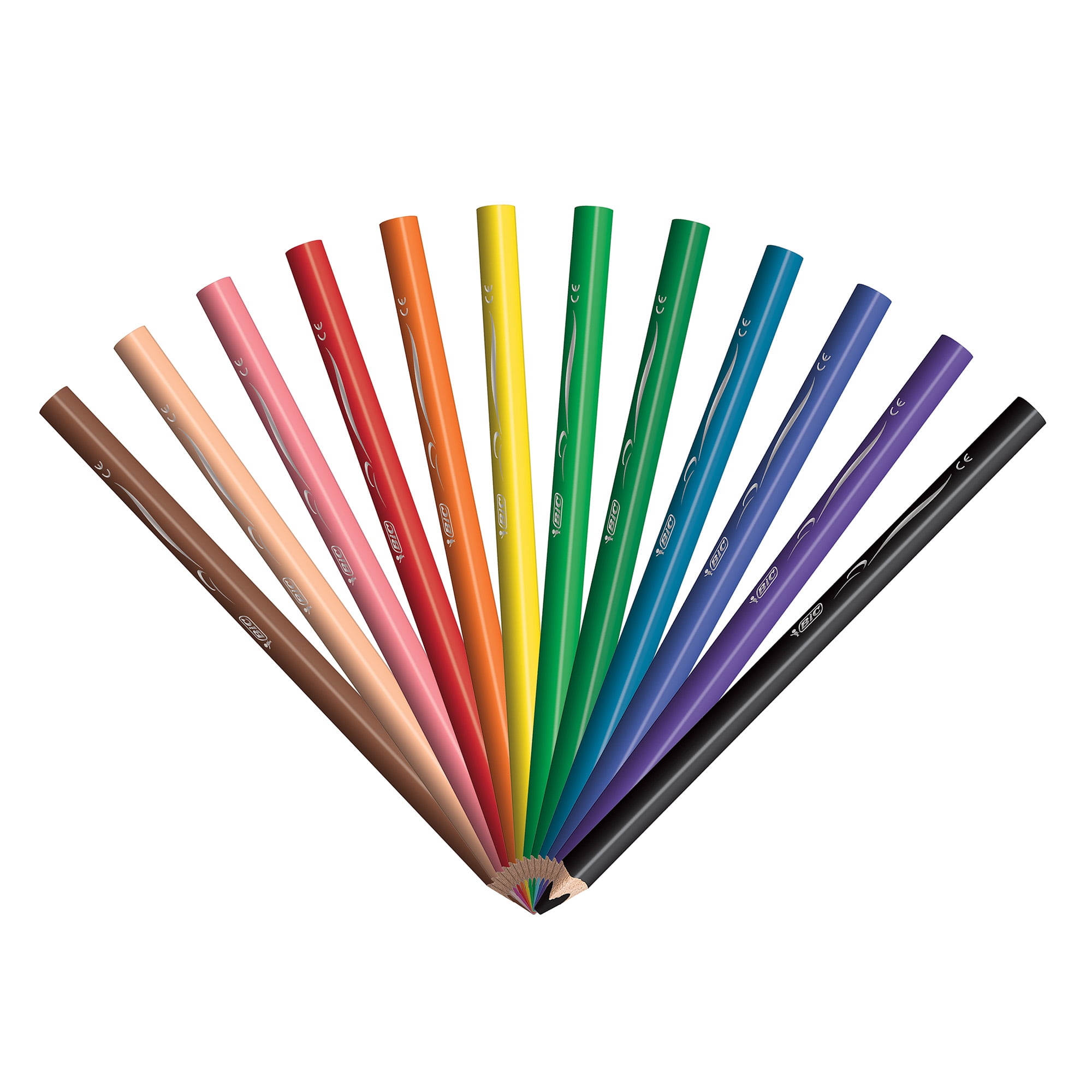 Edu jumbo coloured pencils, thickness 10 mm, lead 5 mm, assorted