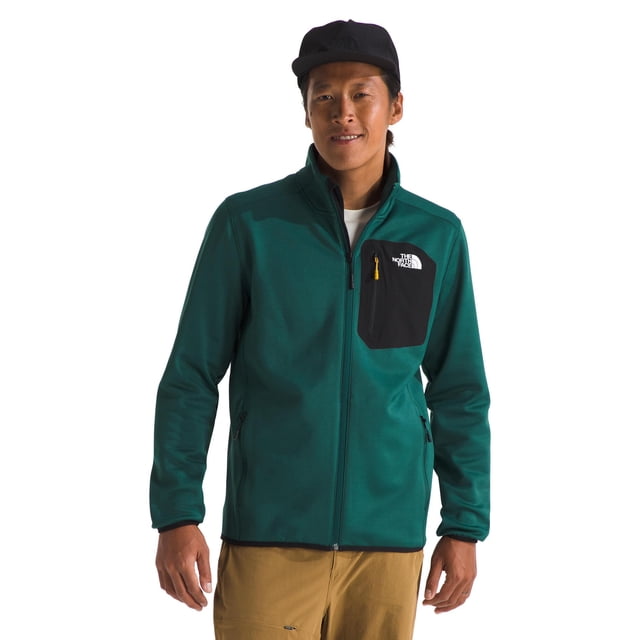 Chaqueta THE NORTH FACE para hombre con estampado de cremallera completa Deep Nori/TNF Bla