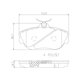thumbnail image 2 of BALATAS CERAMICAS TAURUS 1994 al 1995 FORD 3.8L V6 Delanteras BREMBO ., 2 of 5
