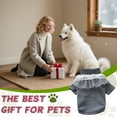 thumbnail image 7 of GASTROPOD Dog Sweater,Gray Turtleneck Knit Dog Clothes,Lace Bib Autumn Winter Warmth Dog Clothes for Small Dogs,Style2, 7 of 7