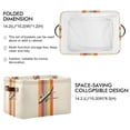 thumbnail image 2 of Yayeee Canvas Storage Basket with Handles for Shelves Fabric Bins Closet Organizer, Colorful Plane, 2 of 8
