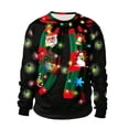 thumbnail image 1 of Vêtements de Noël Hauts Décontractés Amples Chandail à Manches Longues Col Rond, 1 of 6