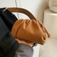 thumbnail image 2 of Fruncida Nube Suave Bolso Mano PU para Mujer Bandolera Color Sólido, 2 of 9