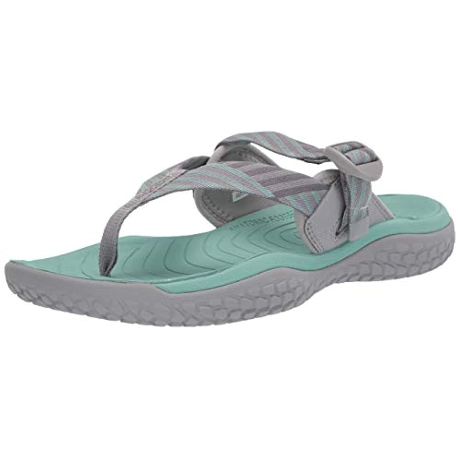 1022509 KEEN Women's SOLR Toe Post Flip Flops - Light Gray/Ocean Wave -  Walmart.com