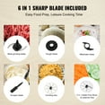 thumbnail image 5 of KFFKFF Food Processor Vegetable Chopper for Mixing Slicing Kneading 14-Cup 600W, 5 of 9