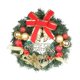 thumbnail image 1 of Corona navideña para puerta de entrada, letrero de Feliz Navidad con adorno de bola para interior 30 centímetros, 1 of 9