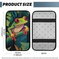 thumbnail image 5 of Yuyamidu Funny Frog Car Armrest Pad Cover Center Console Cover Winter Warm Auto Console Covers Thick Arm Rest Cover Car Accessories Fit SUV Sedan Truck, Green, 5 of 7