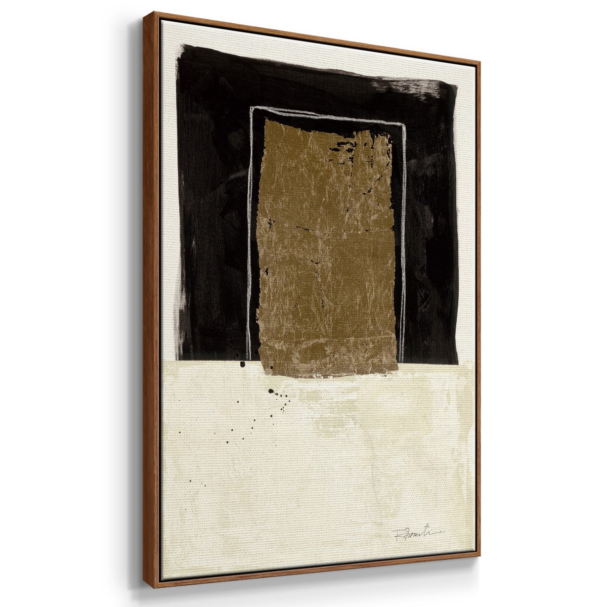 Standing Strong I Framed Premium Gallery Wrapped Canvas - Ready to Hang - 17 x 25 - Walnut Floating Frame