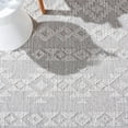 thumbnail image 4 of SAFAVIEH Global Caitriona Diamond Indoor/Outdoor Runner Rug, Grey/Beige, 2'2" x 8', 4 of 10